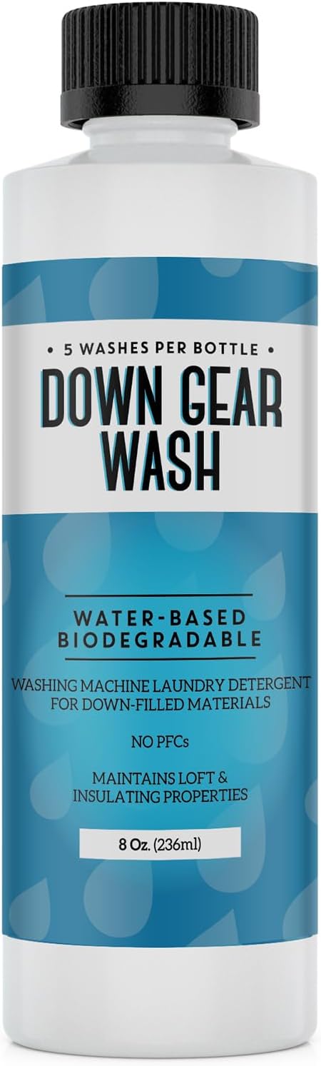 IMPRESA Concentrated Down Wash Detergent for Restored Loft & Warmth - High-Performance Detergent for Down Jackets, Coats, more to Improve Water Repellency - 8 oz, [5 Loads]