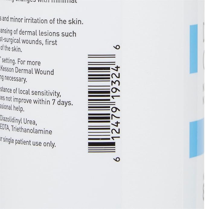 McKesson Dermal Wound Care Cleanser Spray, 8 oz [1 Count] First Aid Wash Solution for Minor Injuries, Cuts, Burns, Scrapes, Sores