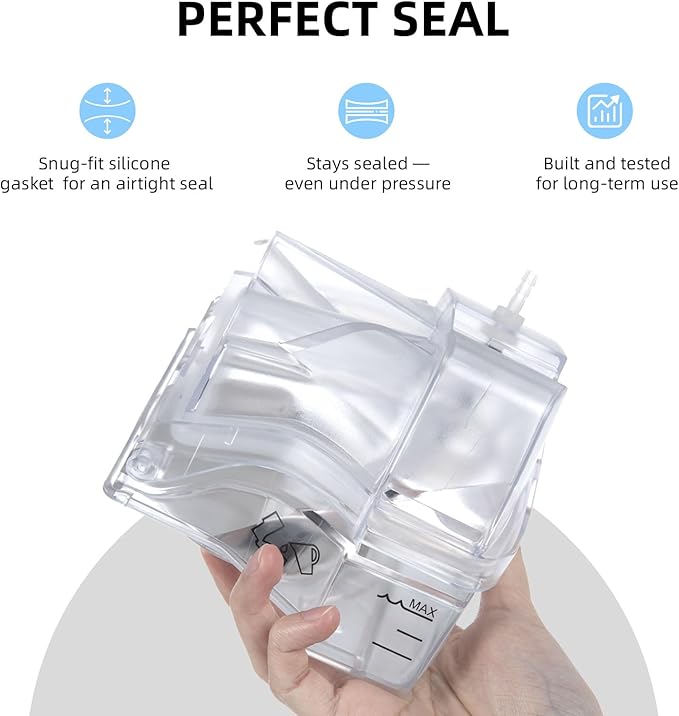 Universal Tubing Adapter for AirSense 10 & AirCurve 10 with Silicone Gasket & 1 Pack Replacement Cartridge Filter Kit for SC 2, Compatible for Cleaner Machines