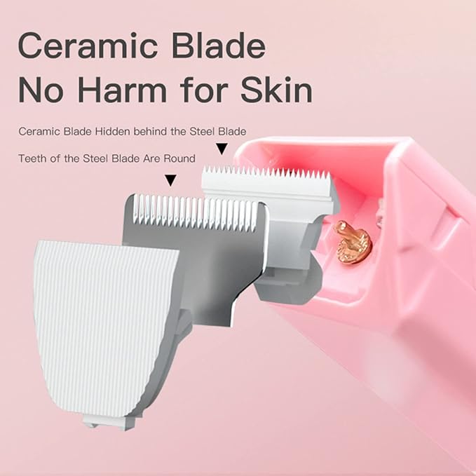 Founouly Upgrade Your Pet Grooming Game Professional Replacement Blades and Charging Cord - Safe, Sharp, and Easy to Use