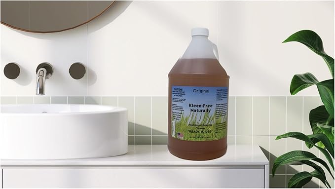 Naturally Preformed Enzyme Cleaner, Enzyme Solution, Multi-Purpose Cleaner, Laundry Additive and More - Ready to Use - Orginal Scent - 128oz (1 Gallon) - Pack of 2