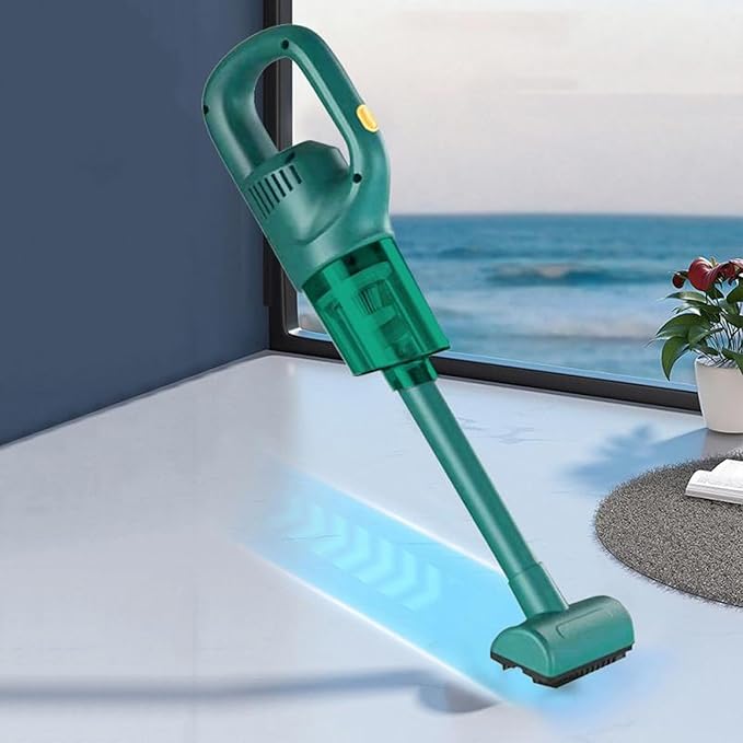 Cordless Vacuum Cleaner,50000PA High Suction Power Upright Vacuum,Portable Lightweight Car Stick Vacuum for Car Office Home Cleaning (Green)