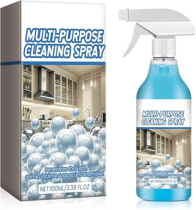 Spray Splash Cleaner, 2025 New Multi Purpose Cleaning Spray, Powerful Degreaser Sprays for Kitchen, Easy to Use Grime Remover for Household Cleaning, Convenient Handheld Cleaner for Home Family (1)