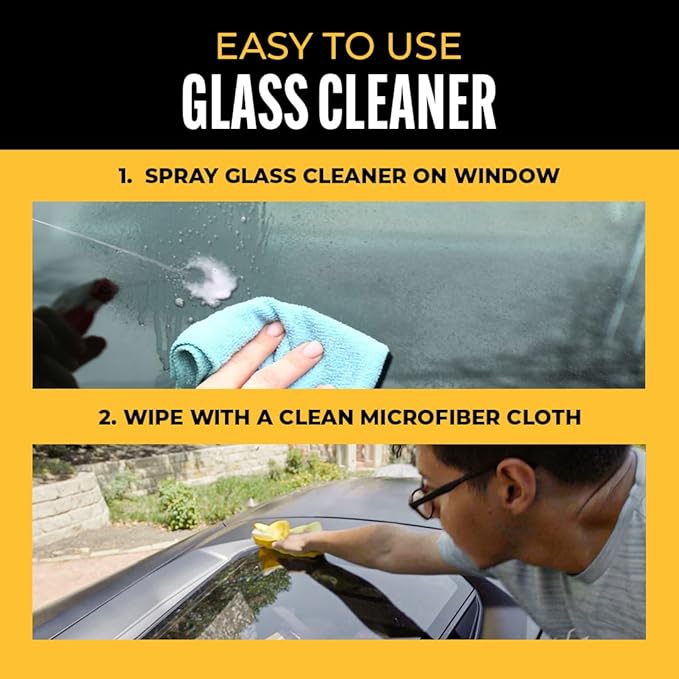 Legendary Glass Cleaner 16oz (2 Pack) - Auto Window Cleaner Spray for Car Windows & Windshield - No Streaks, Ammonia-Free, Tint Safe - Interior/Exterior Use