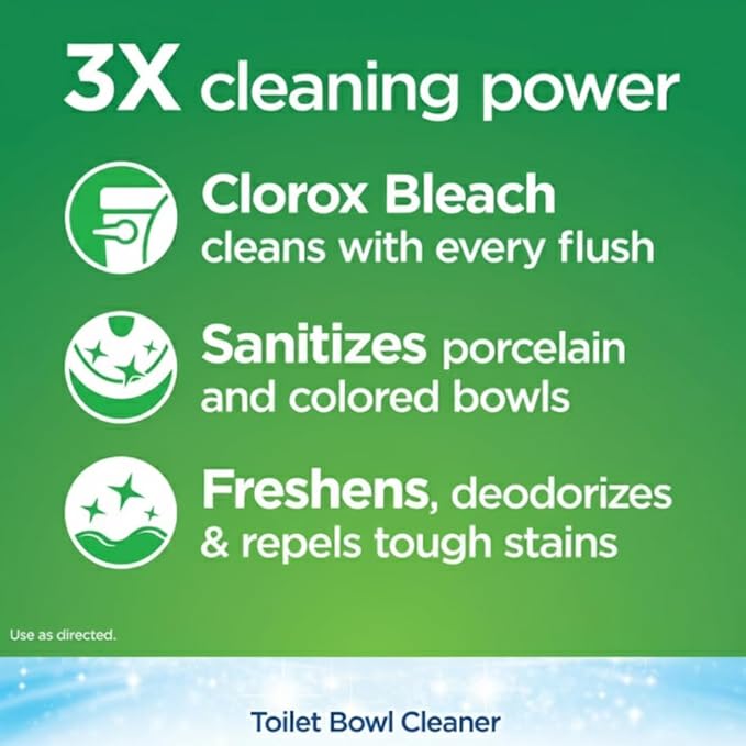 Ultra Clean Toilet Tank Tablets – Long-Lasting Freshness & Stain Prevention – Easy Drop-In Toilet Cleaner Tablets – 6 Count