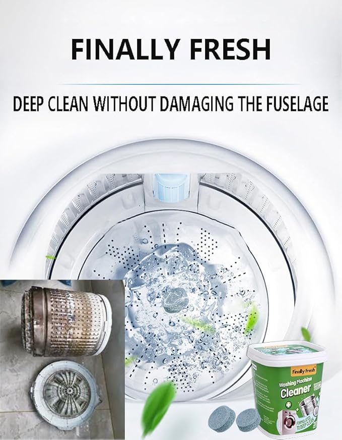Finally Fresh Washing Machine for Front Loaders & Top loaders, 20 Packs Washer, Washer Machine for Sensitive Skin, Suitable for All Washing Machine Include HE Washing Machines.