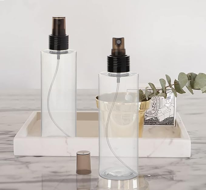 Yebeauty Empty Spray Bottles for Essential Oils, 5oz Refillable Clear Plastic Misting Spray Bottles Atomizer Fine Mister Spray Bottle for Beauty Products, Cleaning, Pack of 2