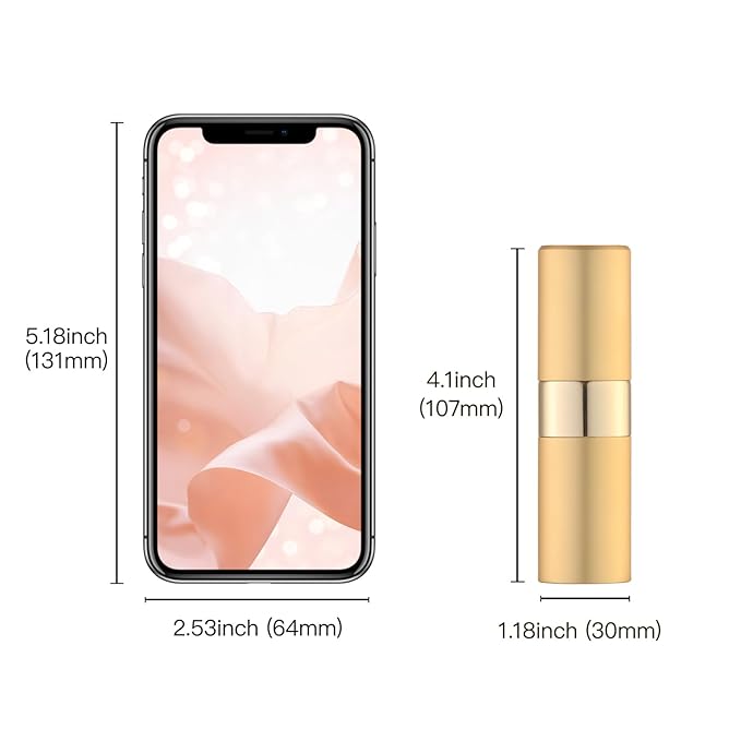 Perfume Travel Refillable Atomizer Bottle: Cologne Spray Mini for Refill - Empty Fragrance Sprayer for Men - Large Size 20ML Black