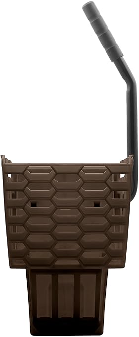 Carlisle FoodService Products Omnifit Mop Bucket with Side Press Wringer for Floor Cleaning, Kitchens, Restaurants, Office, And Janitorial Use, Polypropylene (Pp), 35 Quarts, Brown