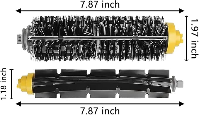 HsvrySa Replacement parts for iRobot Roomba 600 Series 694 675 618 692 675 676 695 677 671 655 645 690 680 660 650 620 614 & 500 Series 595 585 564 robot 2 Bristle 2 Beater Brush 4 Filter 6 Side Brush