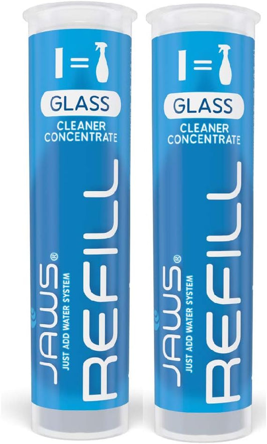 JAWS Glass Cleaner Refill Pack. Includes 2 Refill Pods. Refillable Cleaning Supplies.