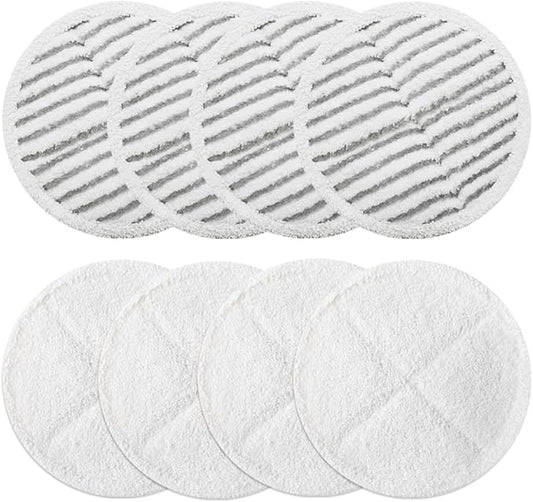 BeiLan Spinwave Mop Pads Fit for Bissell Spinwave 20399 23157 23159 2039A 2124A 20393 2039T 2039W 20391 20395 2307 2315A Soft Scrubby Pads for Hardwood Floor Cleaning Replacement Pads(8Pack)