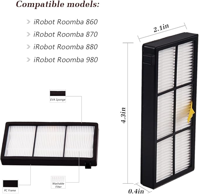 I clean Replacement iRobot Roomba Parts, For Roomba 980 960 880 870 860 805 (800&900 series)