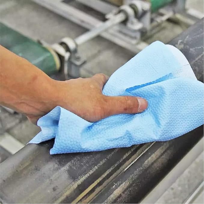 Lint Free Cleaning Towels Pack of 100 Sheets 9" x 17" (BLUE)