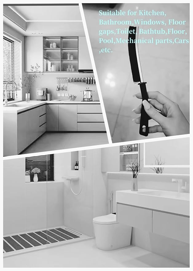 1 PCS Crevice Cleaning Brush,Hard Bristle Crevice Cleaning Brush,Crevice Cleaning Tool is Effective to Clean The Small Gap of Kitchen, tolilet and Windows. (1pcs)