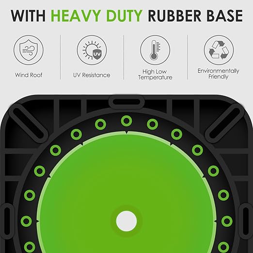 Fluorescent Orange/Green PVC Traffic Cones, Heavy Black Base Parking Lot Cone Structurally Stable Weatherproof Road Construction Safety Cones (4, Green, 28" Large)