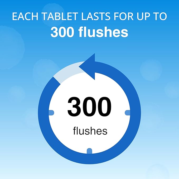 OceanBreezy Automatic Toilet Bowl Cleaner Tablets, Bleach & Oxidation Formula for Powerful Cleaning, Deodorizing & Descaling, Long-Lasting Slow-Release Toilet Tank Cleaner, Septic Safe, 24 Tablets