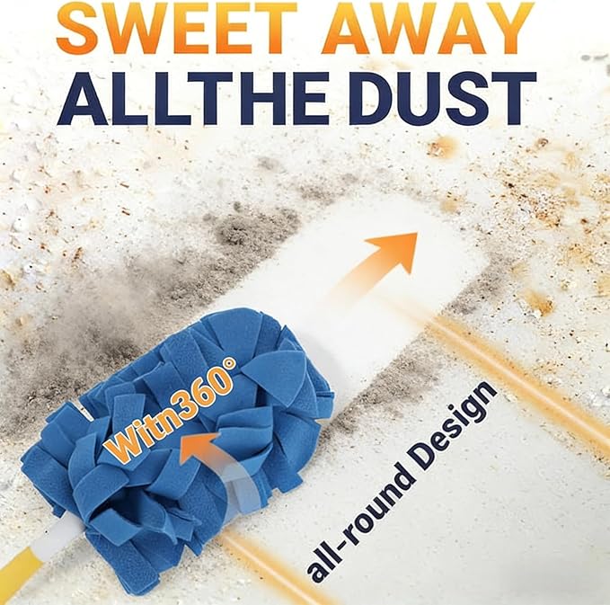 360° Electrostatic Duster Refills — The Sustainable Choice for a Dust-Free Home, Duster Refills Reusable with Duster Handles, Washable Duster Refills for Cleaning, Office, Ceiling Fan (3)
