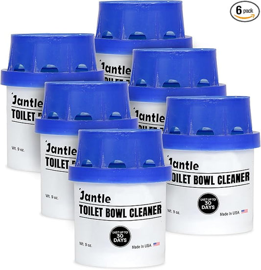Jantle Toilet Bowl Cleaners, Automatic Toilet Bowl Cleaner Tablets, Long Lasting Toilet Cleaners for Inside The Bowl, In Tank Bowl Cleaner Easy To Use Toilet Tank Cleaner - 6 Months Supply - 6 Pack