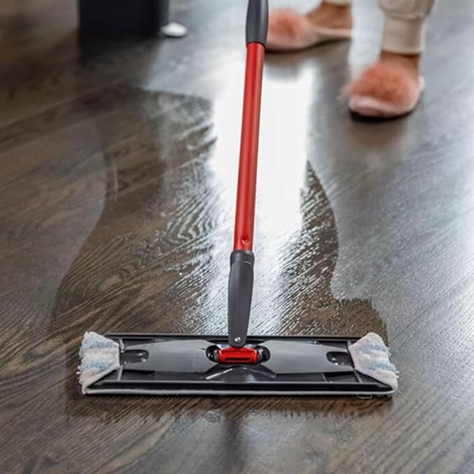 4 Pack Mop Replacement Pads for OCedar H2prO Flat Mop System, Microfiber Refills Heads Replacements for Vileda H2prO Flat Floor Mop, Washable & Reusable Pad Refills for Deep Cleaning