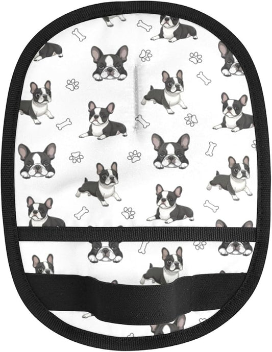 CHPGPUG Boston Terrier Pet Hair Removal Glove for Cats & Dogs Reusable Pet Hair Removal Glove pet Hair Electrostatic Gloves
