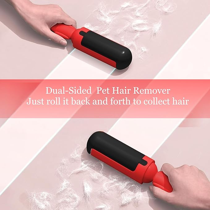 Pet Hair Remover Roller- Pet Hair Removal Tool with Strong Grip for Effortless Cleaning- Pet Hair Roller Lifts Fur from Clothes, Furniture & Car- Keep Your Home Fur-Free with Easy Cat Hair Lint Roller