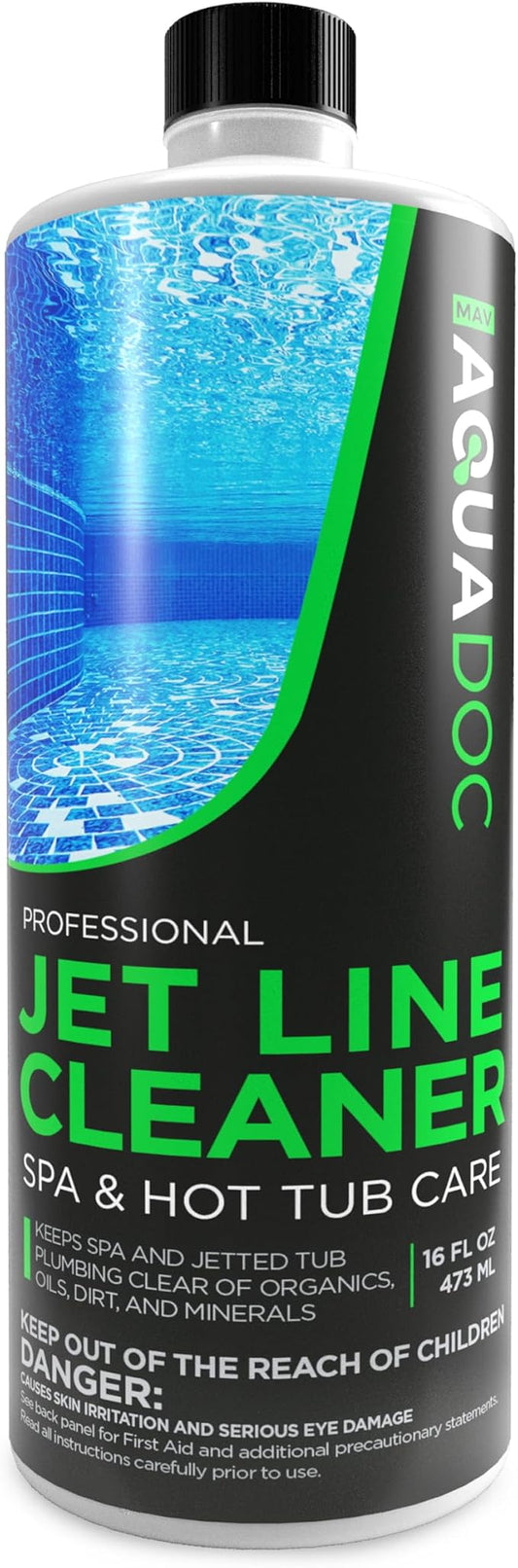 MAV AquaDoc Spa Jet Cleaner - Jet Line Cleaner for Hot Tubs & Jetted Tubs - Fast Acting Spa Flush (1 Pint)