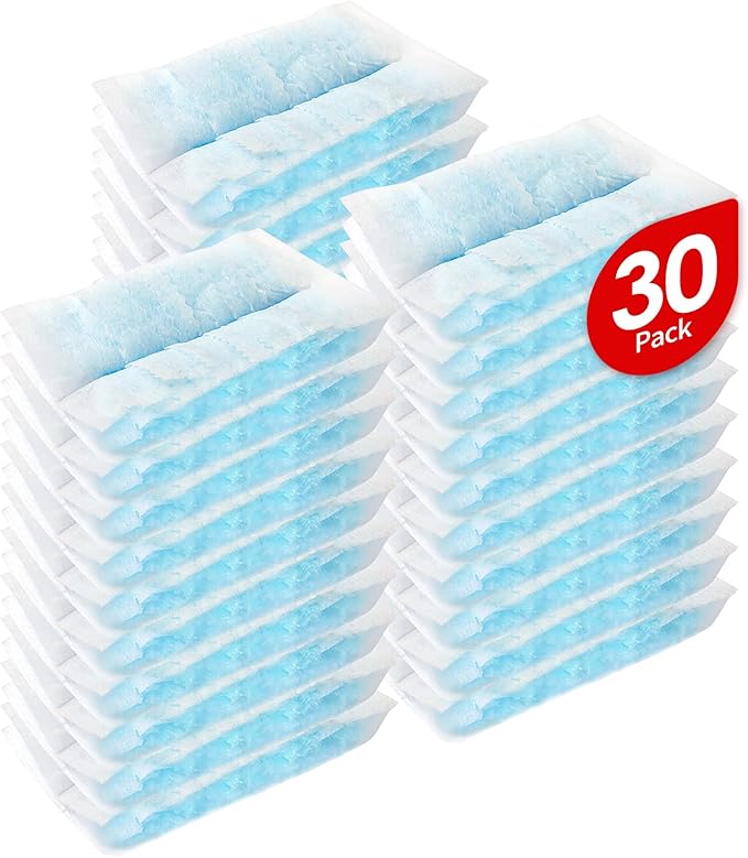 FURCIELOS Disposable Microfiber Feather Duster Refills, Multi-Surface Duster Compatible with Swiffer Dusters Handle, 30 Count(Unscented, Pack of 1)