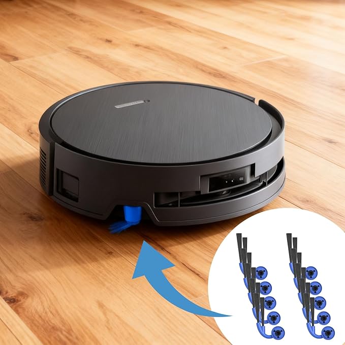 10 Pcs Side Brush Fit for Ecovacs Deebot X9 Pro Omni/X9 Pro Robot Vacuum Cleaner, for Omni Series Corner Edge Cleaning Accessories