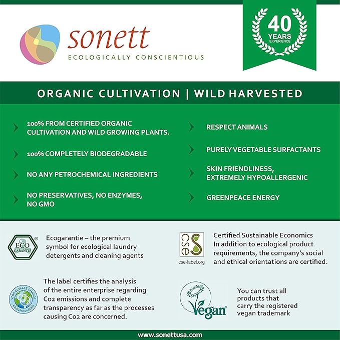 Sonett Organic Universal Orange Powerful Cleaner For Kitchen (2.6 gal/10L) Certified Organically Grown