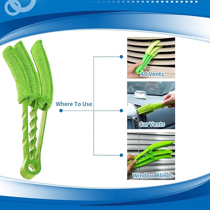 10 Pcs Split Air Conditioner Cleaning Kit with Waterproof Bag, HVAC Cleaning Tool Set for Home, Bathroom, Sink, Appliance, and Grout Cleaning