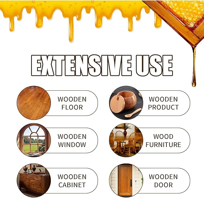 Beeswax Wood Polish, Furniture Polish Multifunctional Spray Used to for Kitchen Living Room Cleaner Care.(1Pcs)