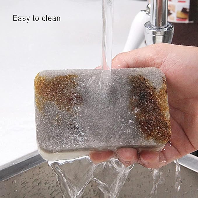 Sponge Individually Wrapped, Kitchen Dishwashing Sponges Bulk, Non Scratch Dishes Scouring Pad, Odor-Free Cleaning Sponge Wipes Scrubber Suitable for Travel Camping Apartments(36 Pack)