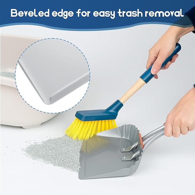 4 Pack 12 inch Heavy Duty Metal Dustpan, Steel Industrial Commercial Dust Pan with Handle, Wide Scooper Dust, Debris Sweeping Tool for Indoor, Outdoor, Fireplace, Silver