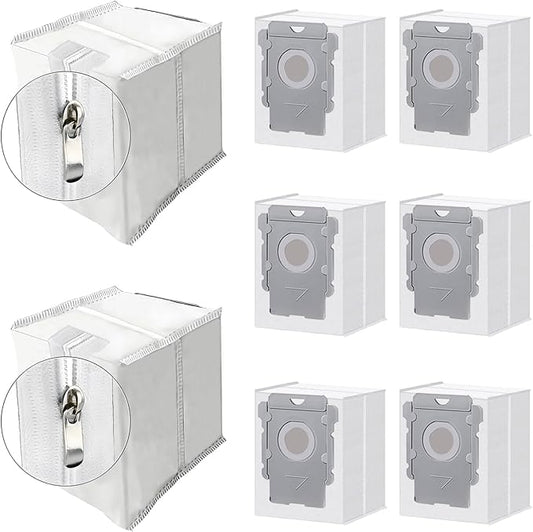 ApexOne 8 Pack Reusable Vacuum Bags for iRobot Roomba i7, i7+, i8, i8+, i3, i3+, i4, i4+, i5, i5+ i6, i6+, j5, j5+, j6, j6+, j7, j7+, j8, j8+, s9, s9+, j9, j9+ Auto-empty Dirt Disposal Cleaners