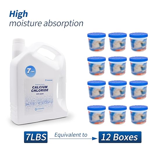 35LBS Calcium Chloride Desiccant, Moisture Absorbers Refill Beads - Fragrance Free, Moisture Absorber Refill