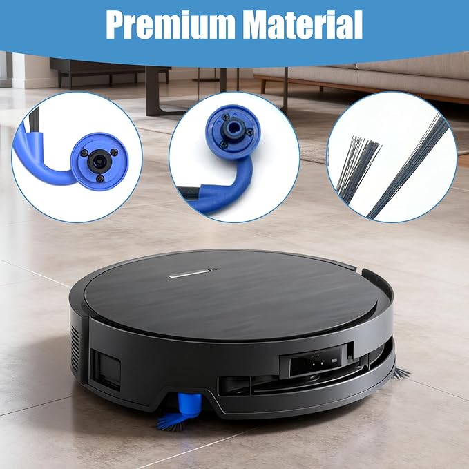 10 Pcs Side Brush Fit for Ecovacs Deebot X9 Pro Omni/X9 Pro Robot Vacuum Cleaner, for Omni Series Corner Edge Cleaning Accessories