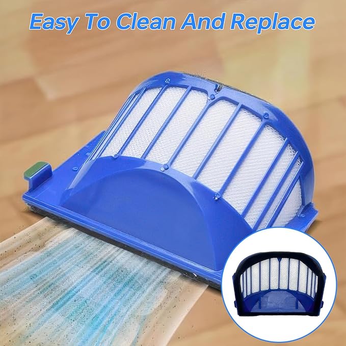 BEBEMOR Replacement Accessories Kit for iRobot Authentic Replacement Parts all Roomba 600 series, 614, 675, 692, 694 & 500 Series 595 585 564-6 Filter, 6 Side Brush, 3 Bristle and Beater Brush Set