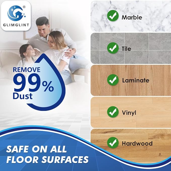 Mop Replace Heads Compatible for O Cedar 4 Pack, Spin Mops Refill Head Replacement for RinseClean 2-Tank System, Machine Washable, Suitable for Hard-surfaced Floors Cleaning