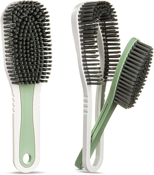 Shoe Cleaning Brush Laundry Brush,Comfort Grip Soft Scrub Brushes for Household Use,Detachable Dual-Use Cleaning Brush Tool - for Clothes Shoes Bathroom
