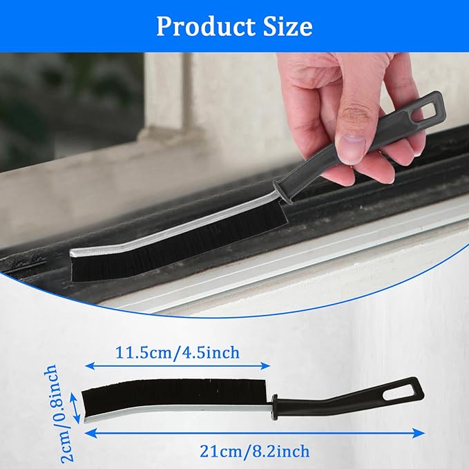 Oungy 30 PCS Hard Bristle Crevice Cleaning Brush Corners Cleaning Brush Tool Slim Gap Scrubbing Tool Thin Grout Cleaner Brush for Bathroom Kitchens Window Tracks
