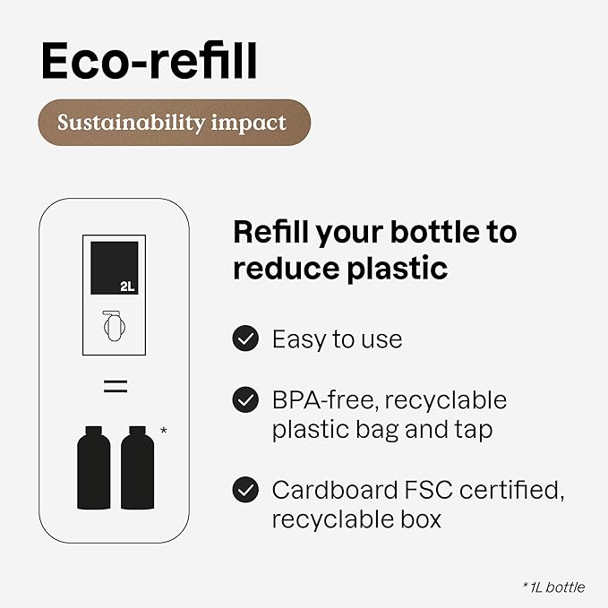 ATTITUDE Laundry Detergent with Essential Oils, EWG Verified, Vegan, Plant and Mineral-Based Ingredients, HE, Bulk Refill, 80 Loads, Geranium and Lemongrass, 67.6 Fl Oz
