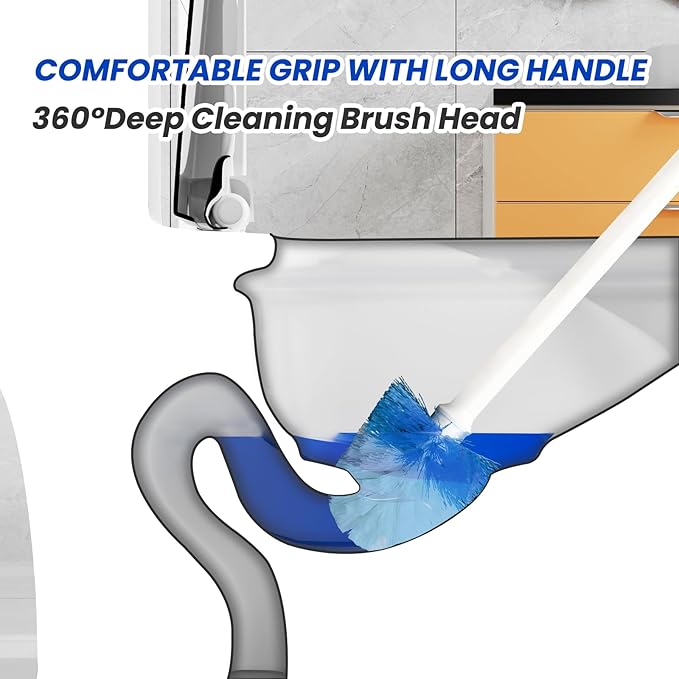 4 Pack Toilet Brush Replacement Head