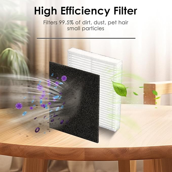 (4 Pack) T20+ HEPA Filters and Foam Filters Compatible With Airrobo T20+ Robot Vacuum Cleaner, Filter Kit, Replacement Parts 4 Filters, Filters Accessories Kit