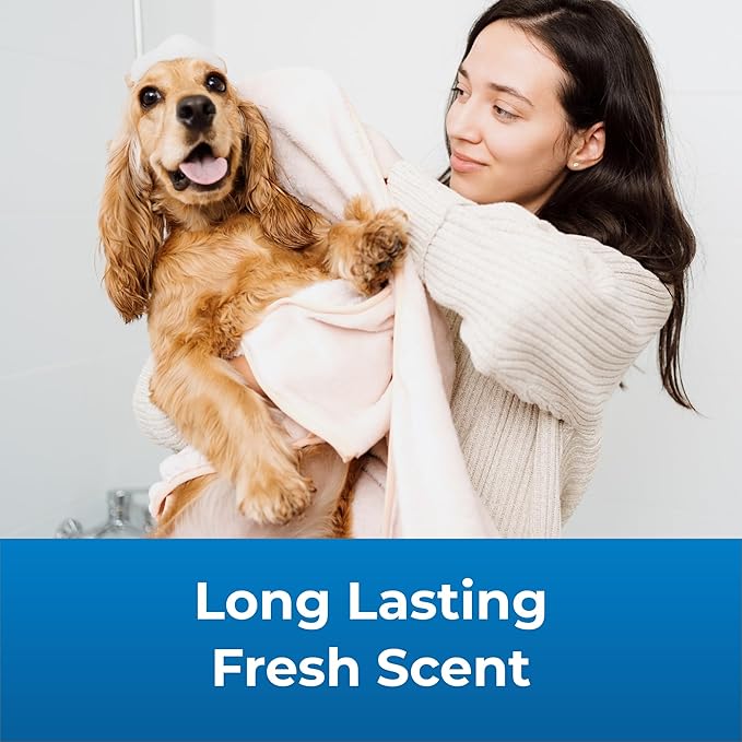 PetAg Fresh ’n Clean Scented Shampoo, Classic Fresh Scent (18 oz) + Fresh ’n Clean Scented Creme Rinse Conditioner, Classic Fresh Scent (18 oz)