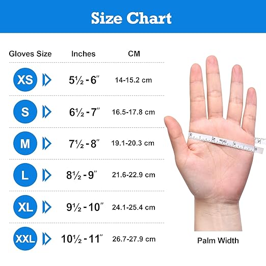 TitanFlex Nitrile Exam Gloves, Blue, 6-mil, XXL, Case of 1000, Heavy Duty Nitrile Gloves Disposable Latex Free, Powder Free, Medical Gloves, Cooking Gloves, Mechanic Gloves, Cleaning Gloves