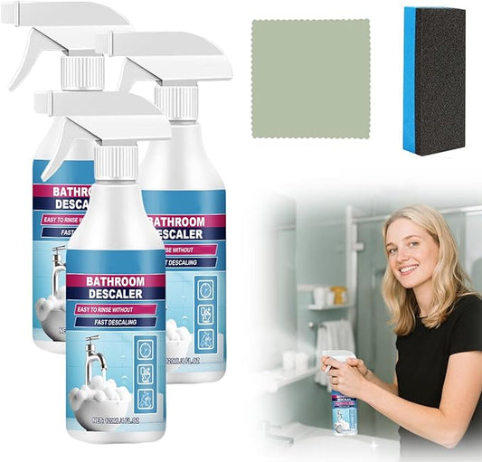 Bathroom Descaler Foam Cleaner, 2025 New Bathroom Descaler, Stubborn Stains Cleaner, All Purpose Bathroom Cleaner Spray for Home Kitchen, 4Floz/120ml (3)