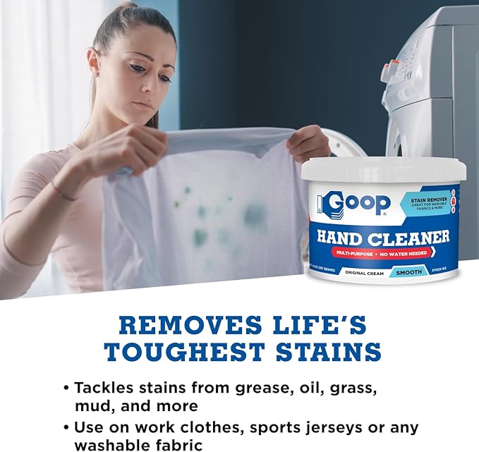 GOOP Original Multi-Purpose Waterless Hand Cleaner and Stain Remover - 14 oz Can (Pack of 3)