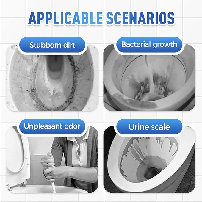 Foam Toilet Cleaner, 2025 New Toilet Bowl Cleaner, Advanced Bathroom Cleaner for Home, Non-Toxic Toilets Cleaning Powder with Families (3)