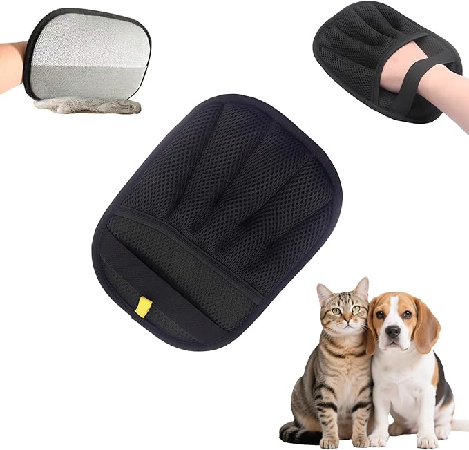 Cat Dog Pet Electrostatic Hair Removal Gloves,Upgraded in 2025,Hair Brush,Washable,Reusable,For Clothes, Sofa,Carpet,Car Seat